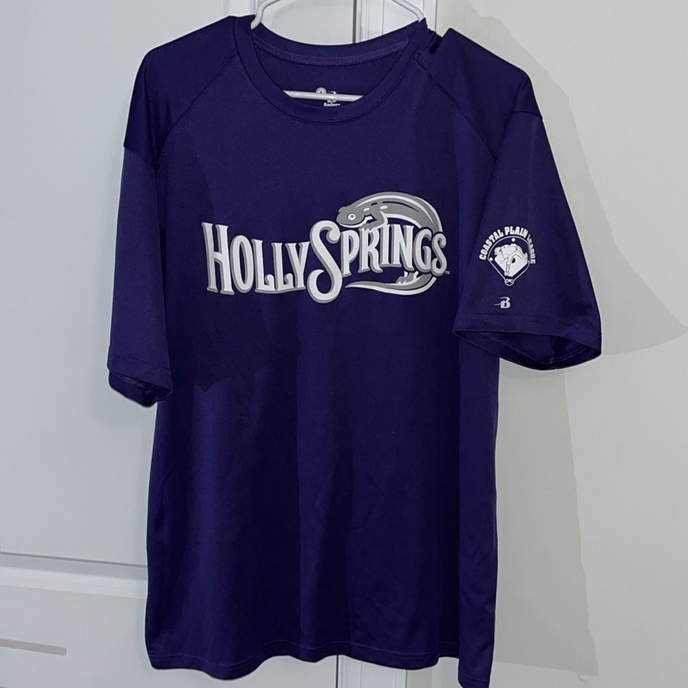 Holly Springs salamanders minors coastal plain league baseball Warm up Jersey L